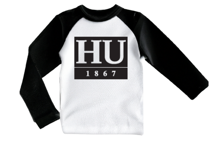 HU Block Logo Raglan